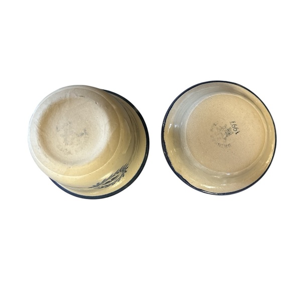 Brinker Pots Pottery Butter Dip Crock Cobalt Blue Strasburg PA Country 1994 - Picture 5 of 6